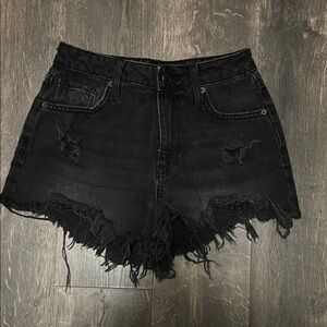 Women’s Black Denim Shorts